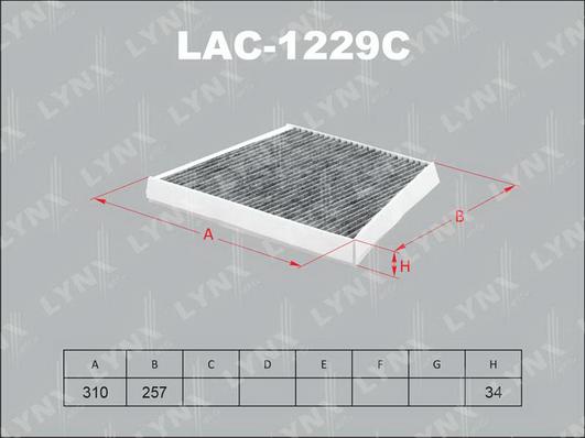 LYNXauto LAC-1229C - Filtre, air de l'habitacle cwaw.fr