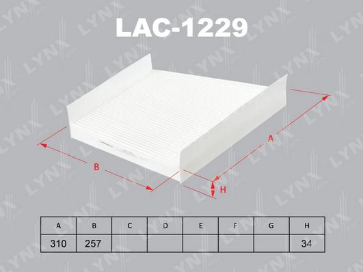 LYNXauto LAC-1229 - Filtre, air de l'habitacle cwaw.fr