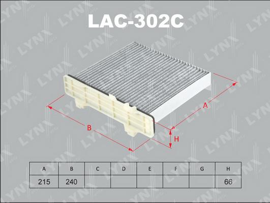 LYNXauto LAC-302C - Filtre, air de l'habitacle cwaw.fr