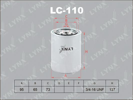 LYNXauto LC-110 - Filtre à huile cwaw.fr