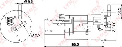 LYNXauto LF-996M - Filtre à carburant cwaw.fr