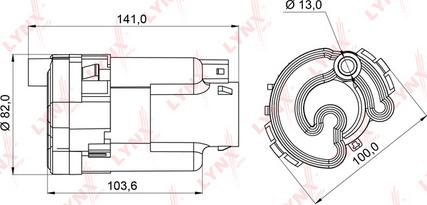 LYNXauto LF-991M - Filtre à carburant cwaw.fr