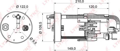 LYNXauto LF-954M - Filtre à carburant cwaw.fr