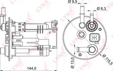 LYNXauto LF-979M - Filtre à carburant cwaw.fr