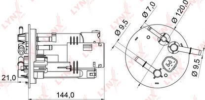 LYNXauto LF-971M - Filtre à carburant cwaw.fr