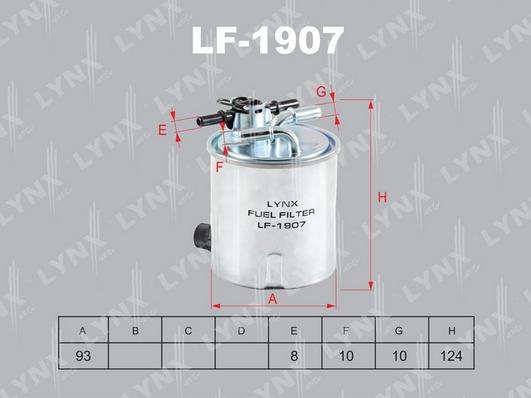 LYNXauto LF-1907 - Filtre à carburant cwaw.fr