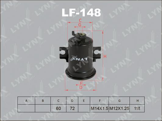 LYNXauto LF-148 - Filtre à carburant cwaw.fr