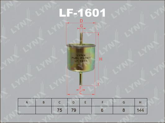 LYNXauto LF-1601 - Filtre à carburant cwaw.fr