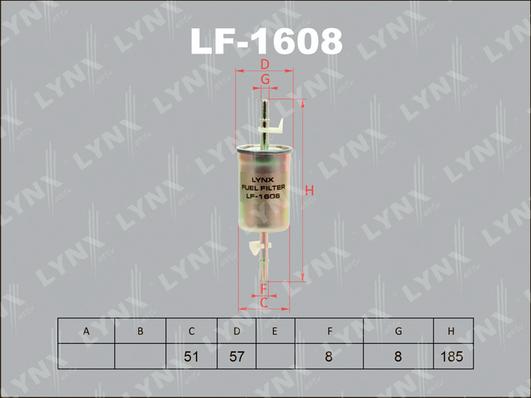 LYNXauto LF-1608 - Filtre à carburant cwaw.fr