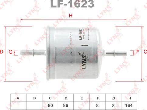 LYNXauto LF-1623 - Filtre à carburant cwaw.fr