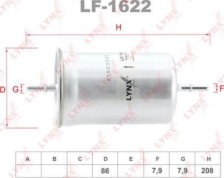 LYNXauto LF-1622 - Filtre à carburant cwaw.fr