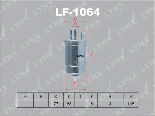 LYNXauto LF-1064 - Filtre à carburant cwaw.fr