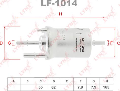 LYNXauto LF-1014 - Filtre à carburant cwaw.fr