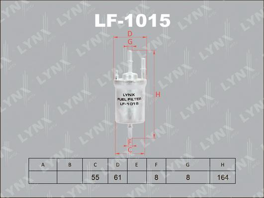 LYNXauto LF-1015 - Filtre à carburant cwaw.fr