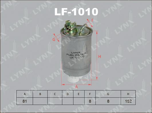 LYNXauto LF-1010 - Filtre à carburant cwaw.fr