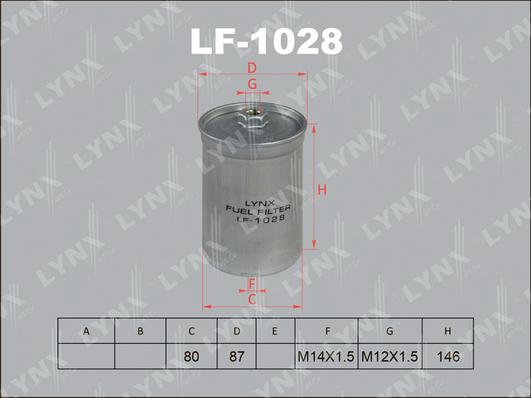 LYNXauto LF-1028 - Filtre à carburant cwaw.fr