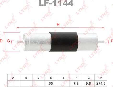 LYNXauto LF-1144 - Filtre à carburant cwaw.fr