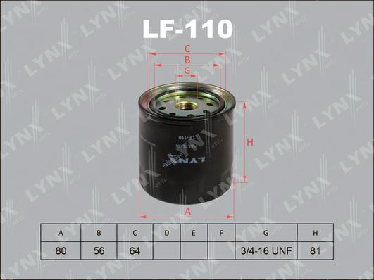 LYNXauto LF-110 - Filtre à carburant cwaw.fr