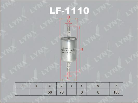 LYNXauto LF-1110 - Filtre à carburant cwaw.fr