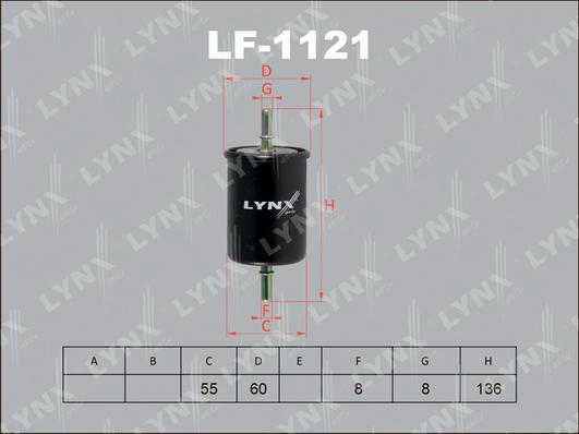 LYNXauto LF-1121 - Filtre à carburant cwaw.fr