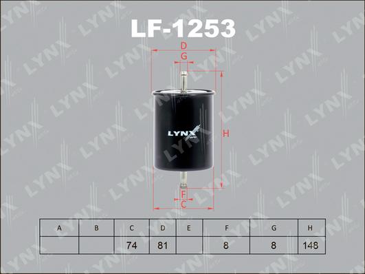 LYNXauto LF-1253 - Filtre à carburant cwaw.fr