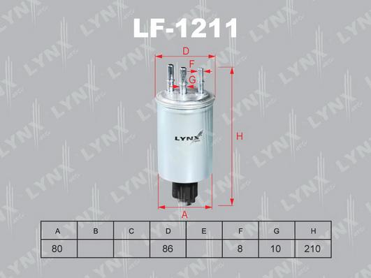 LYNXauto LF-1211 - Filtre à carburant cwaw.fr