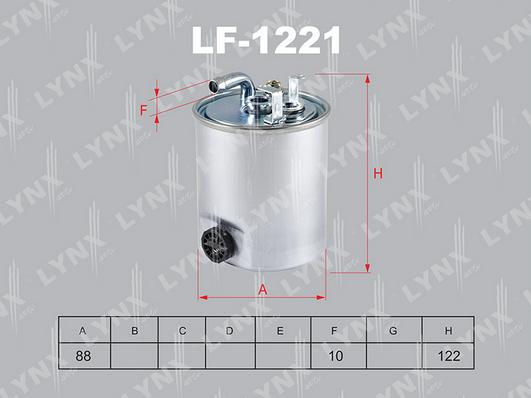 LYNXauto LF-1221 - Filtre à carburant cwaw.fr