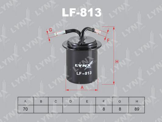 LYNXauto LF-813 - Filtre à carburant cwaw.fr