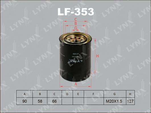 LYNXauto LF-353 - Filtre à carburant cwaw.fr