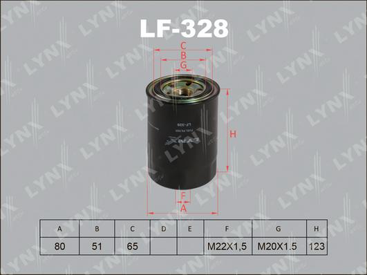 LYNXauto LF-328 - Filtre à carburant cwaw.fr