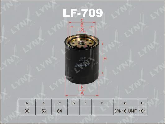 LYNXauto LF-709 - Filtre à carburant cwaw.fr