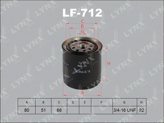 LYNXauto LF-712 - Filtre à carburant cwaw.fr