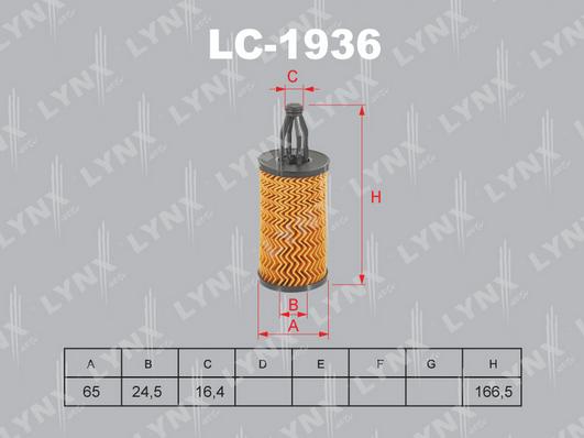 LYNXauto LO-1936 - Filtre à huile cwaw.fr