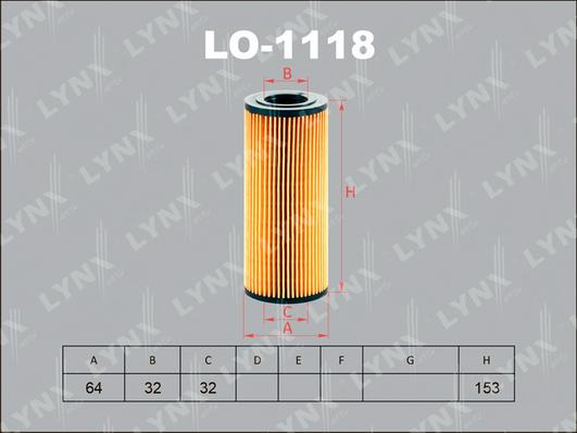 LYNXauto LO-1118 - Filtre à huile cwaw.fr