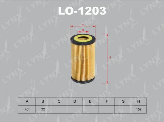 LYNXauto LO-1203 - Filtre à huile cwaw.fr