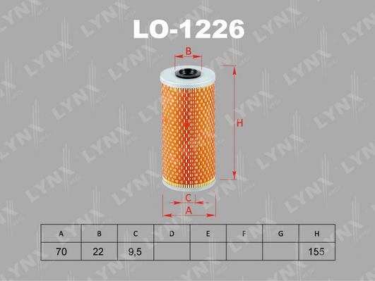 LYNXauto LO-1226 - Filtre à huile cwaw.fr