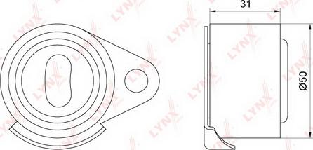 LYNXauto PB-1088 - Poulie-tendeur, courroie de distribution cwaw.fr