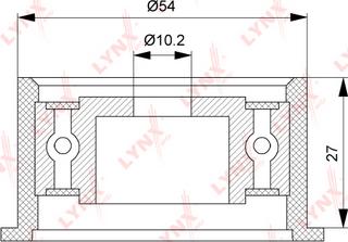 LYNXauto PB-3063 - Poulie renvoi / transmission, courroie de distribution cwaw.fr