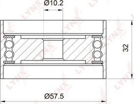 LYNXauto PB-3035 - Poulie renvoi / transmission, courroie de distribution cwaw.fr