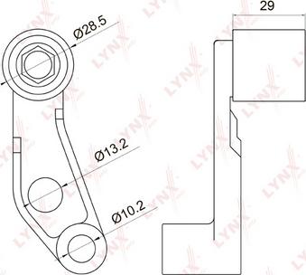 LYNXauto PB-3030 - Poulie renvoi / transmission, courroie de distribution cwaw.fr