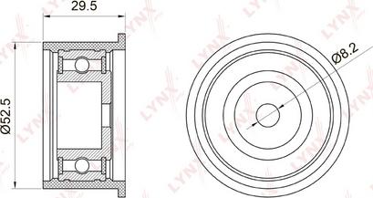 LYNXauto PB-3026 - Poulie renvoi / transmission, courroie de distribution cwaw.fr