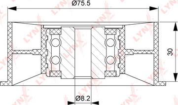 LYNXauto PB-3106 - Poulie renvoi / transmission, courroie de distribution cwaw.fr