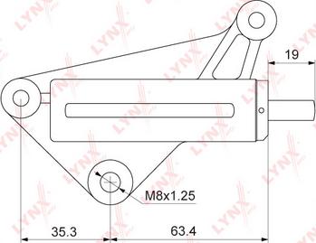 LYNXauto PT-1003 - Amortisseur de vibrations, courroie de distribution cwaw.fr