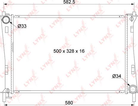 LYNXauto RB-1037 - Radiateur, refroidissement du moteur cwaw.fr