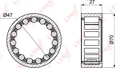 LYNXauto WB-1085 - Kit de roulements de roue cwaw.fr