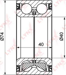 LYNXauto WB-1192 - Kit de roulements de roue cwaw.fr