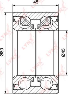 LYNXauto WB-1148 - Kit de roulements de roue cwaw.fr