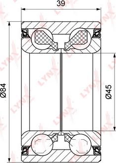 LYNXauto WB-1162 - Kit de roulements de roue cwaw.fr