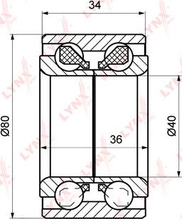 LYNXauto WB-1100 - Kit de roulements de roue cwaw.fr