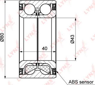 LYNXauto WB-1349 - Kit de roulements de roue cwaw.fr